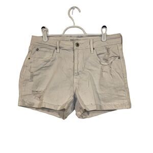 Levi’s Size‎ 10 White Distressed High Rise Shorts